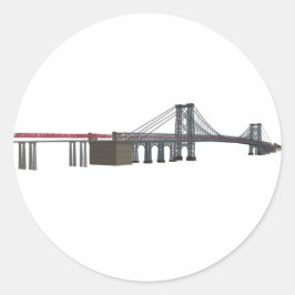 Adesivo Ponte Williamsburg: Modelo 3D: