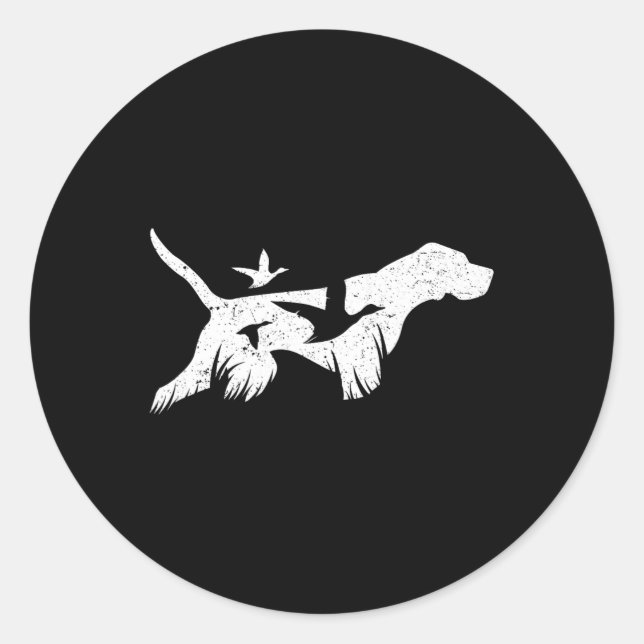 Adesivo Ponteiro Alemão Curto - Gsp Cães Caçadores (Frente)