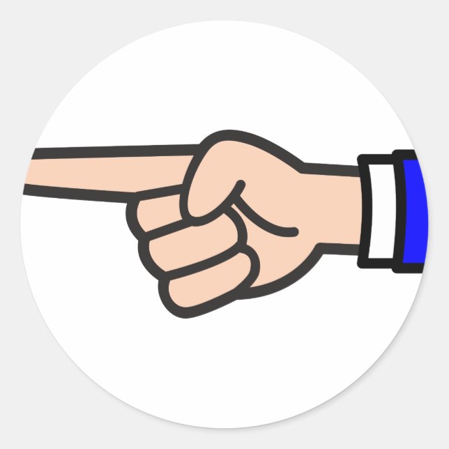 Adesivo Ponteiro de dedo (Frente)