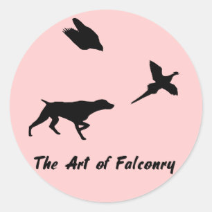 Adesivo Ponteiro de Shorthair alemão e Falconry Sticker