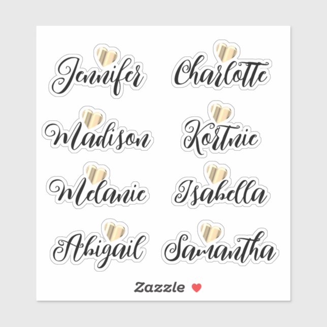 Adesivo Pontes-Maid Names Personalizados Vinil Decal Stick (Folha)