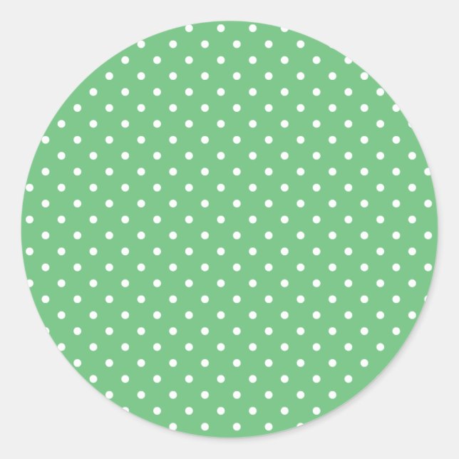 Adesivo Pontinho Clássico Branco - Verde de Verão (Frente)