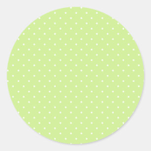 Adesivo Ponto de Bolinha Branco Micro - Verde Primavera