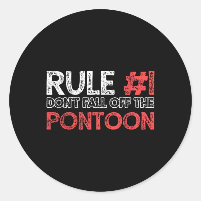 Adesivo Pontoon Boat Captain Boating Vintage  (Frente)