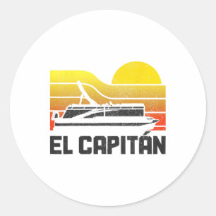 Adesivo Pontoon Capitan Pontooning Barco Vint