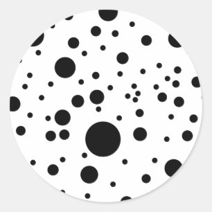 Adesivo Pontos Dalmatian pretos & brancos bonitos