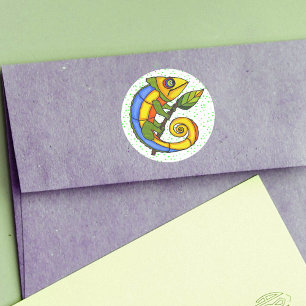 Adesivo Pontos de Lizard Divertidos Coloridos