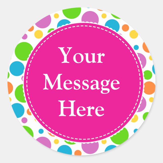 Adesivo Pontos do arco-íris (Frente)