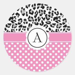 Adesivo Pontos femininos e impressão de monograma de anima