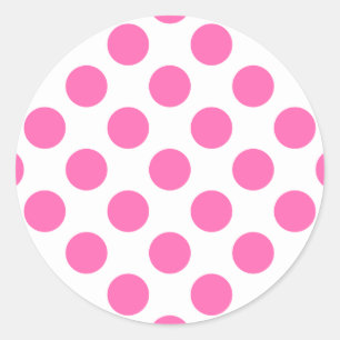 Adesivo Pontos Pintados de Rosa Quente