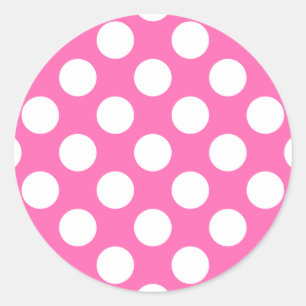 Adesivo Pontos Pintados Rosa Quente