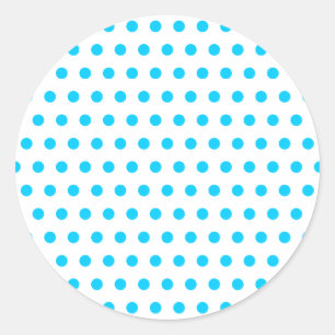 Adesivo Pontos Polka Azul Água