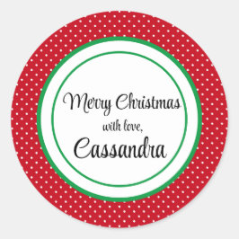 Adesivo Pontos vermelhos brancos suíços de 1,5" Sticker