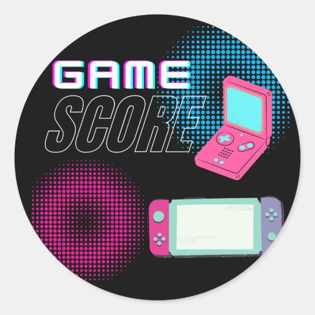 Adesivo pontuação do jogo (Frente)