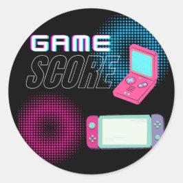 Adesivo pontuação do jogo