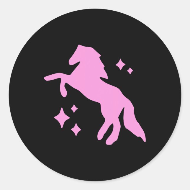 Adesivo Pony and Heels Lover Pink Girls Clubs Disco Birthd (Frente)