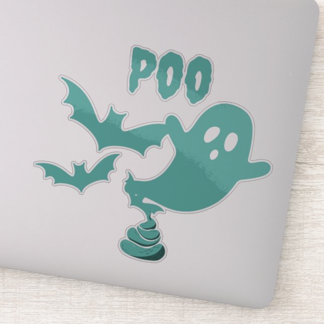 Adesivo Poo Halloween Ghost (Detalhe)