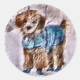 Adesivo Poodle Christmas Gifts