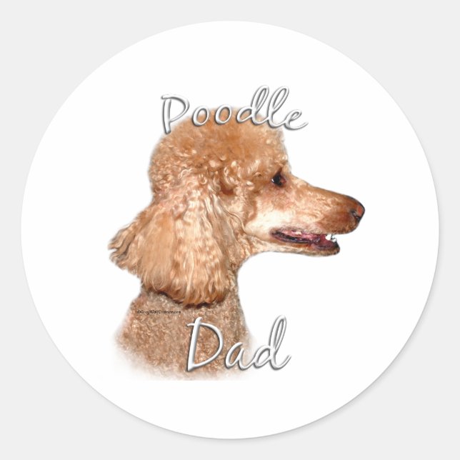 Adesivo Poodle (damasco) Pai 2 (Frente)