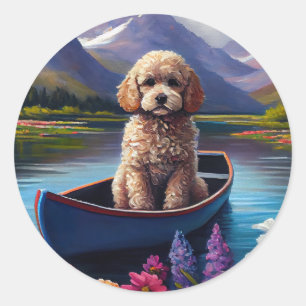 Adesivo Poodle de Remo: Uma Aventura Cênica