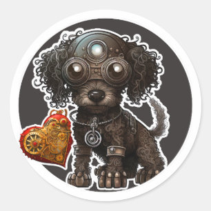 Adesivo Poodle Dog