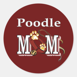 Adesivo Poodle MOM Gifts