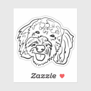Adesivo Poodle Pawsitively