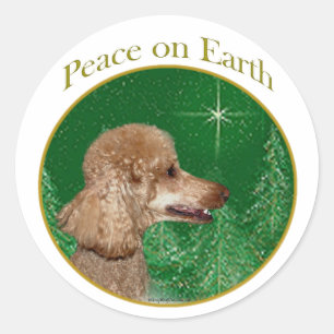 Adesivo Poodle Peace