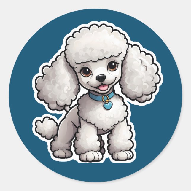 Adesivo Poodle Sticker (Frente)