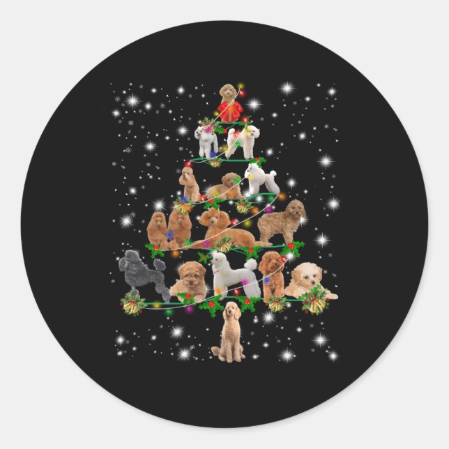 Adesivo Poodle Tree Decor Ornat (Frente)