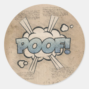 Adesivo POOF! Vintage Comic Book Steampunk Pop Art