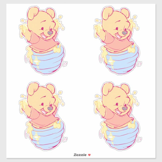 Adesivo Pooh Sticker (Folha)
