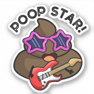 Adesivo Poop Star Funny Pop Star