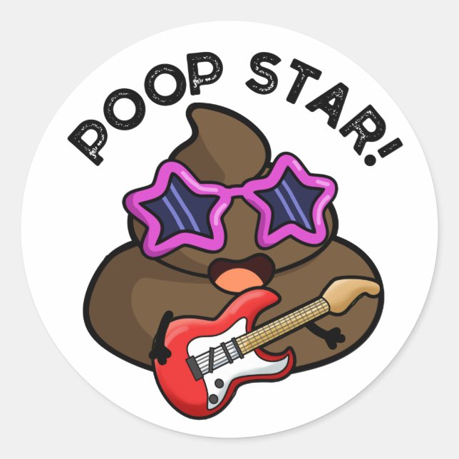 Adesivo Poop Star Funny Pop Star (Frente)