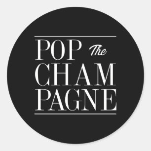 Adesivo Pop A Celebração da Novidade do Champanhe