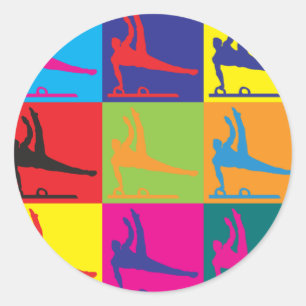 Adesivo Pop art da ginástica