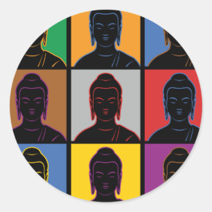 Adesivo Pop art de Buddha