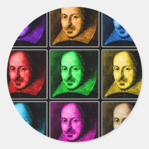 Adesivo Pop art de Shakespeare