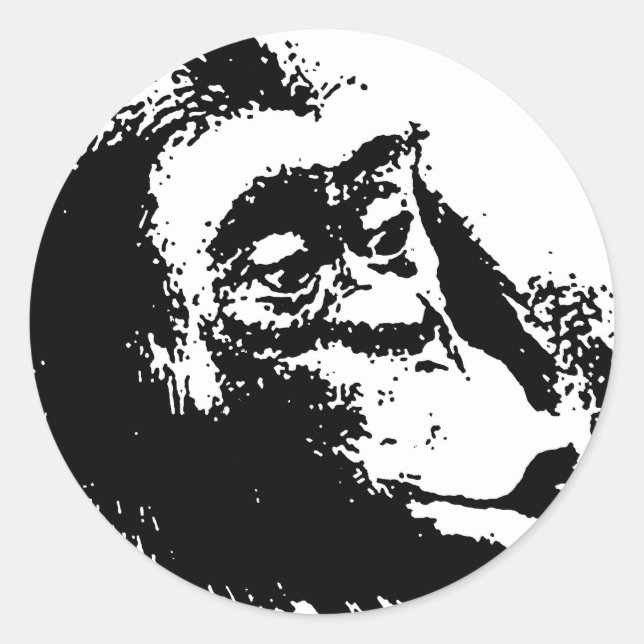 Adesivo Pop Art Funny Chimpanzé (Frente)