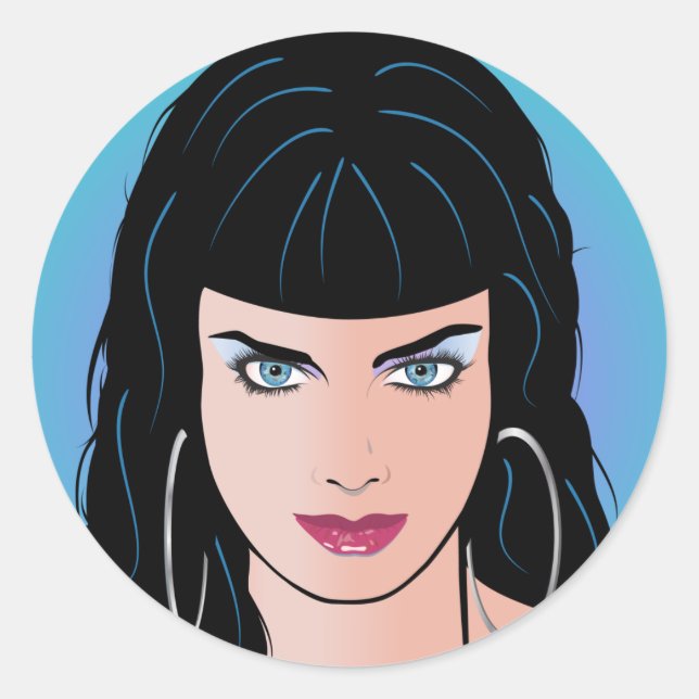 Adesivo Pop Art Girl - Alicia (Frente)