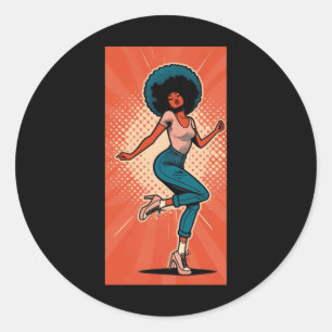 Adesivo Pop Art Girl Dancing Pose Stick
