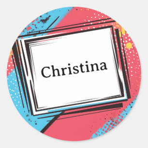 Adesivo Pop Art Personalizado Name Design: Vibrant & Bold