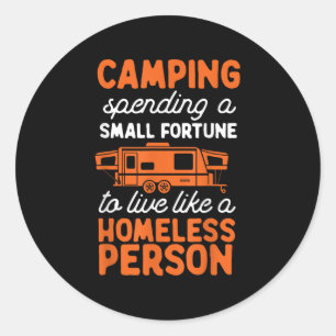 Adesivo Pop de Acampamento Camper Rv Trailer Pequena Fortu
