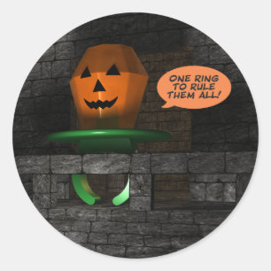 Adesivo Pop de Anel de Bompkin Halloween