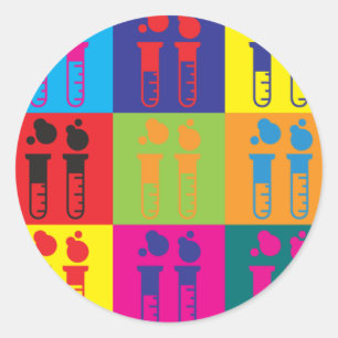 Adesivo Pop de arte bioquímica