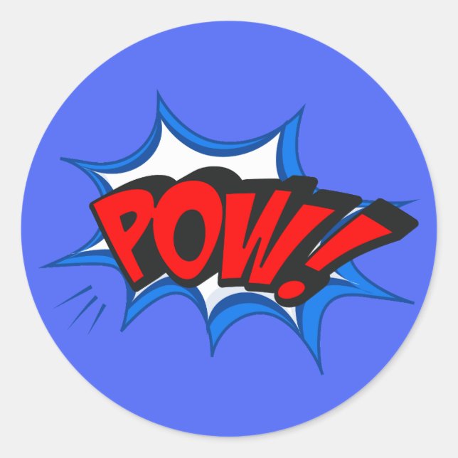 Adesivo Pop de arte em quadrinhos retrô (Frente)