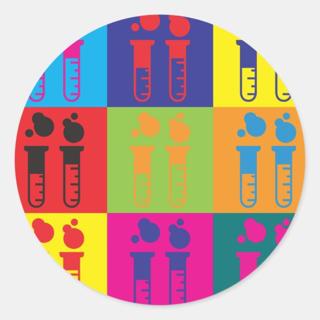 Adesivo Pop de bioquímica (Frente)