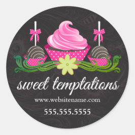 Adesivo Pop de bolachas e Cupcakes