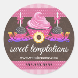 Adesivo Pop de bolachas e Cupcakes