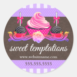 Adesivo Pop de bolos e Cupcakes